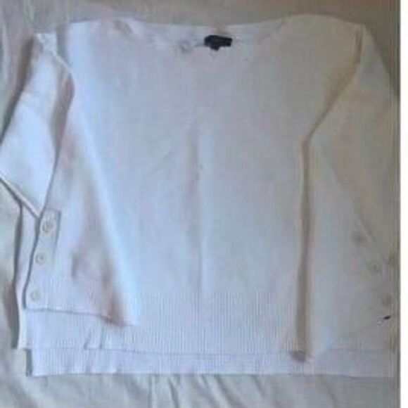 J Crew Split Hem Crewneck Sweater - Picture 1 of 6